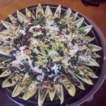 seven layer dip with endive