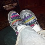 These are my newest addition to my daily wardrobe, house slippers.... Digging them..
